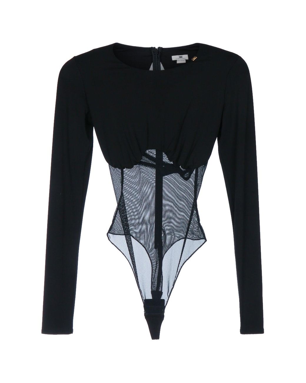 Elisabetta Franchi Black Camicia Trasparente