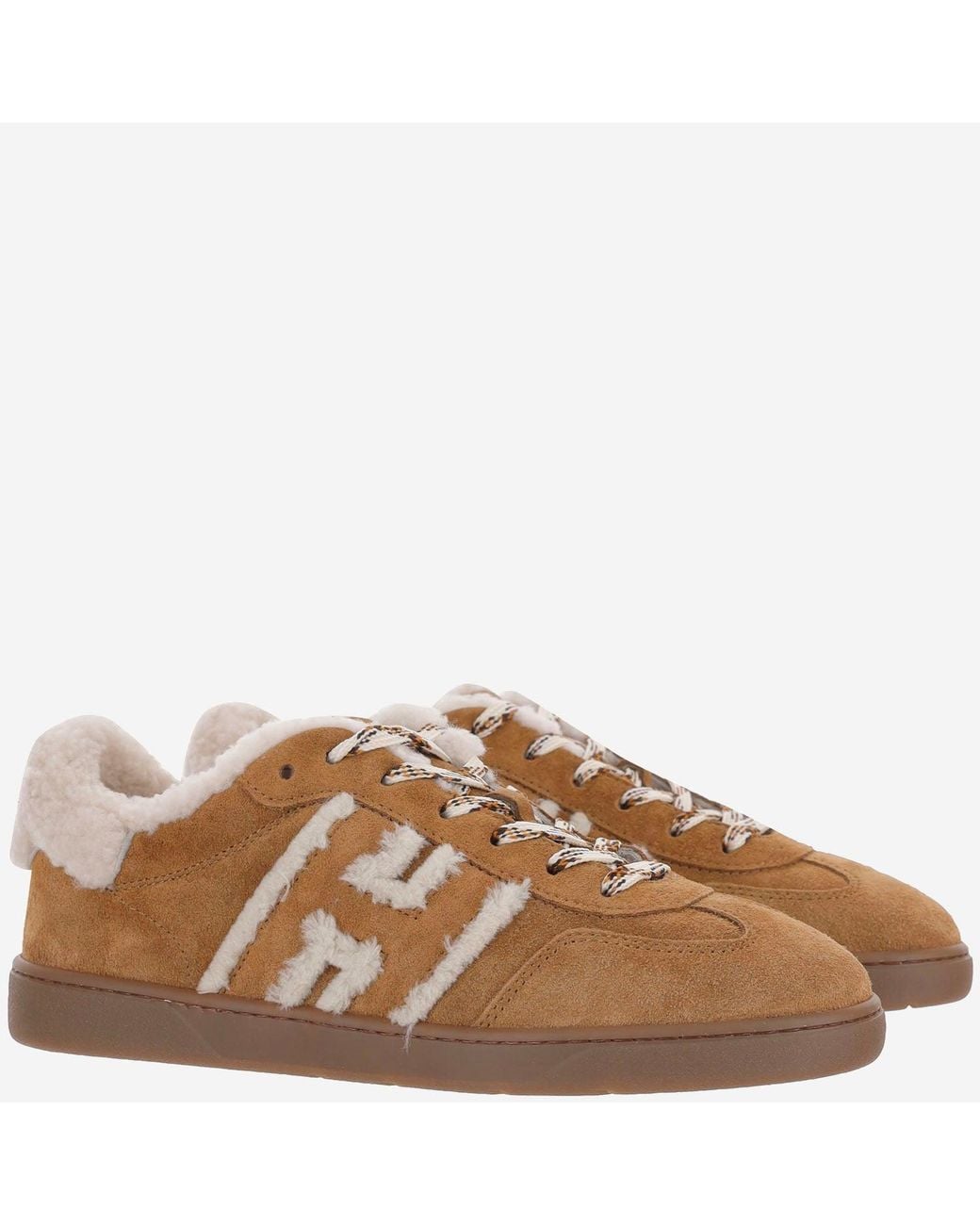 Hogan Brown Cool Suede Sneakers