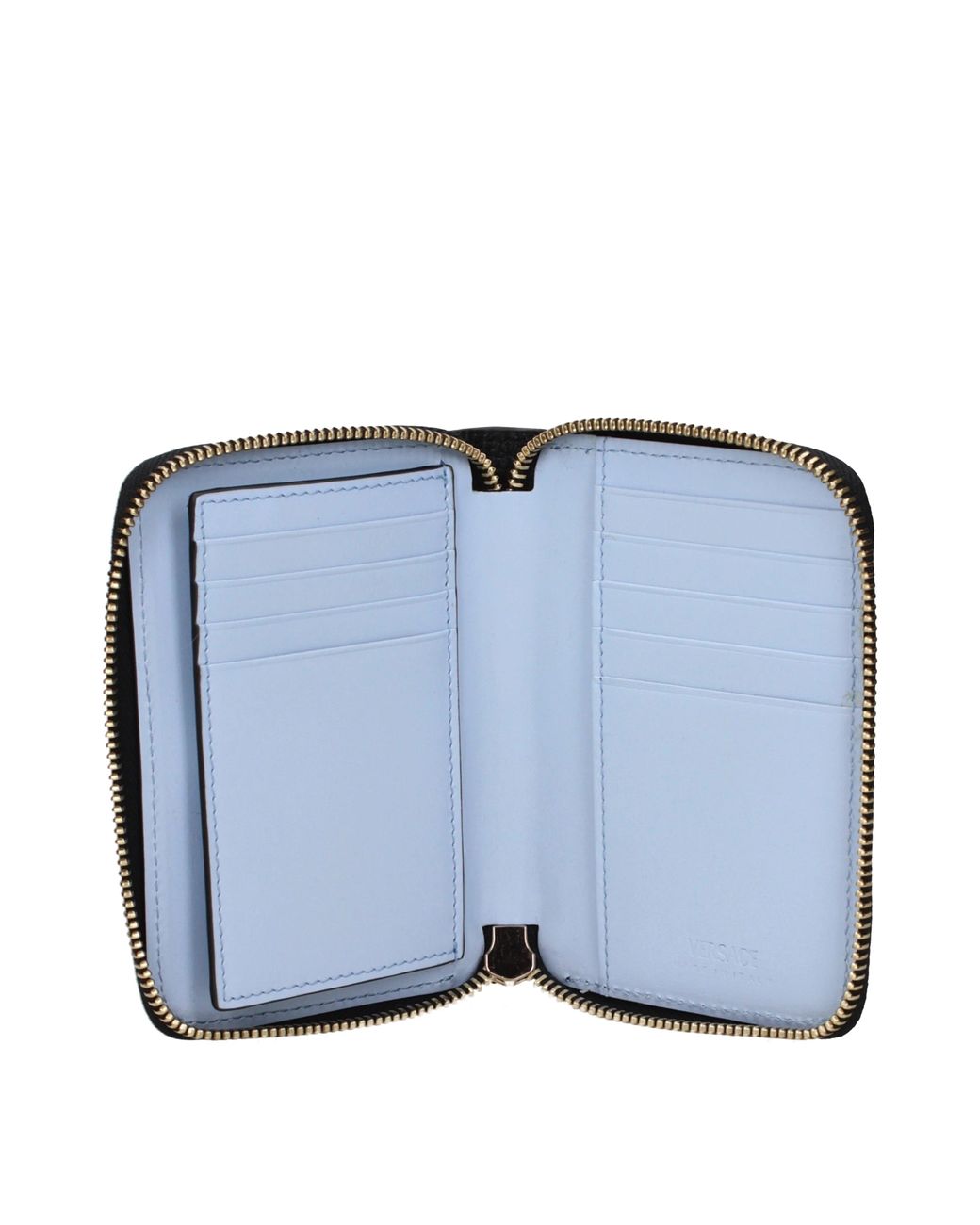 Versace Black Wallet Leather