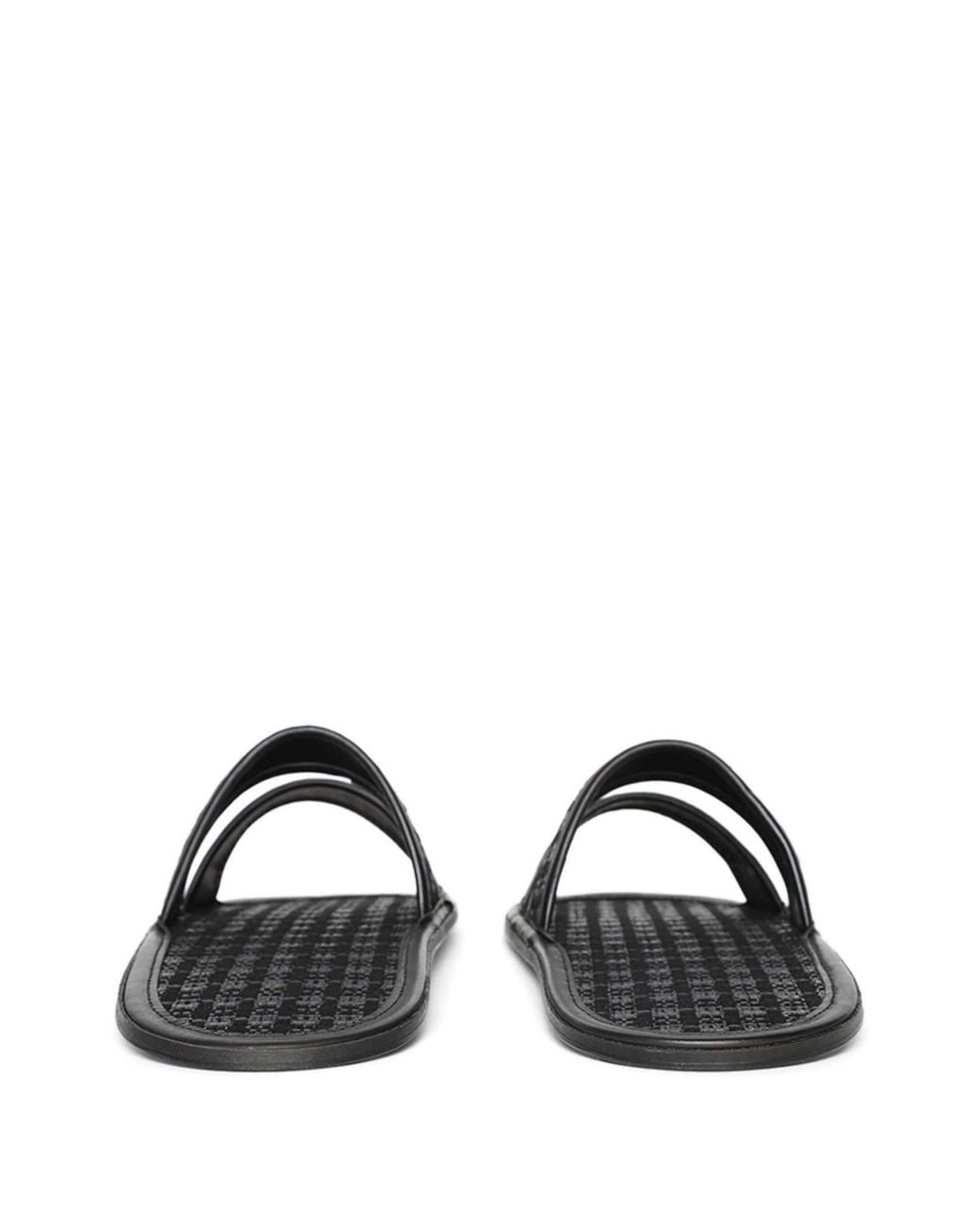 Bode Black Solid Summer Slides Shoes for men
