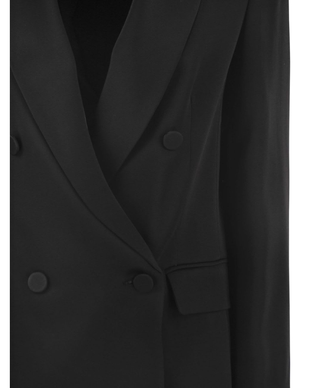 Max Mara Black Maxmara Studio Msearca – Double-Breasted Blazer