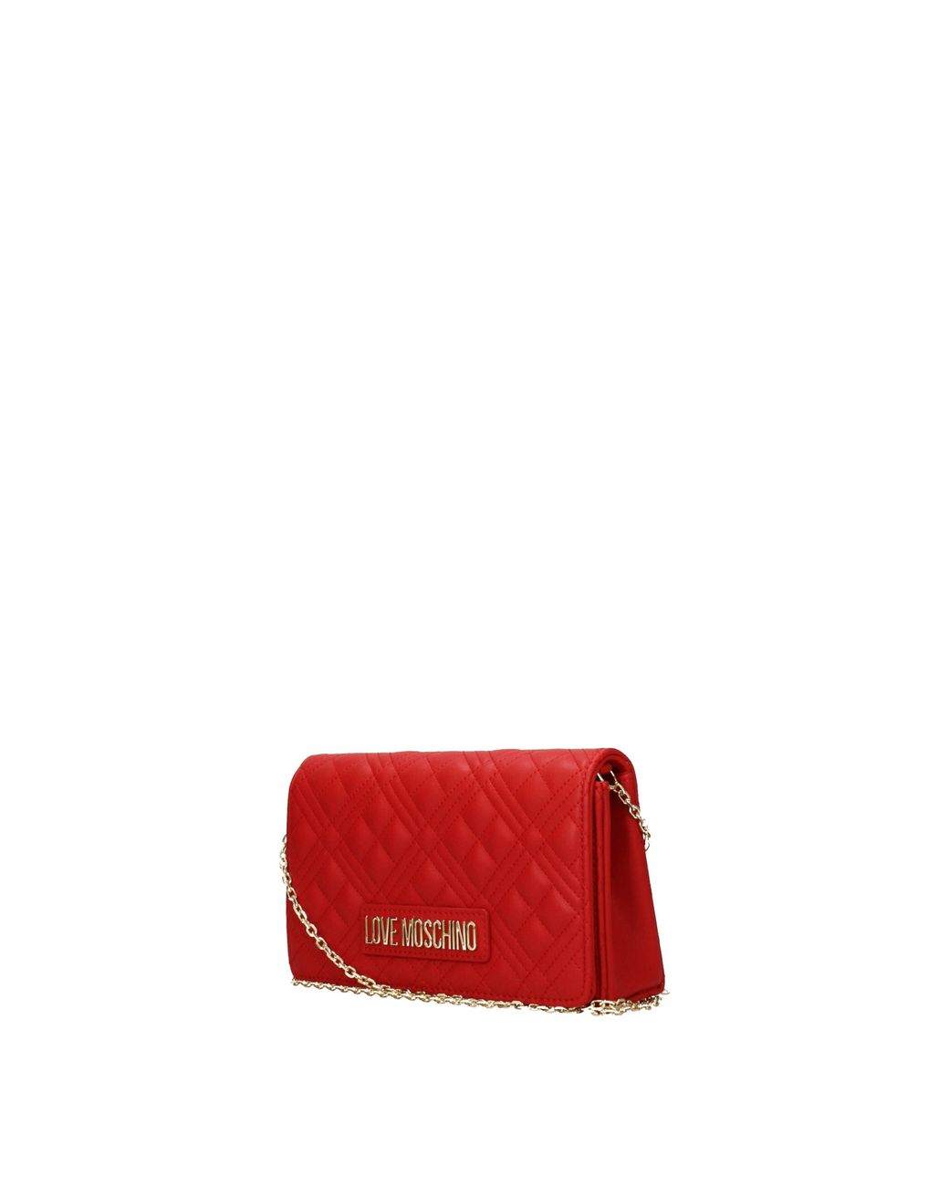 Love Moschino Red Pochette Donna Poliuretano Rosso