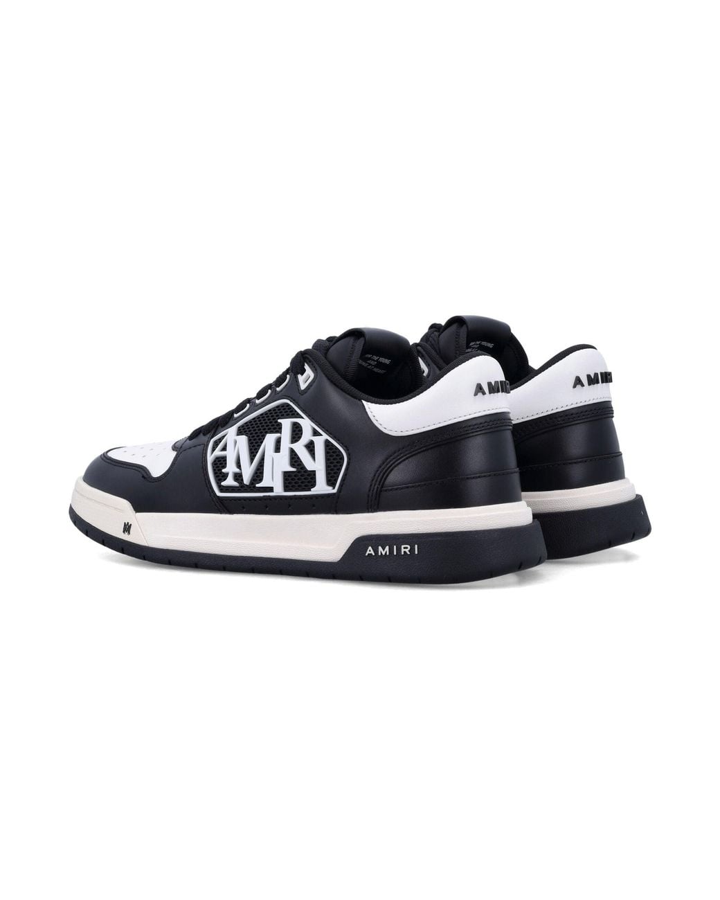 Amiri Blue Classic Low Oversized Logo Low-Top Sneakers