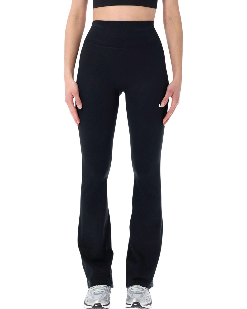 Nike Blue High-Waisted Flared Leggings