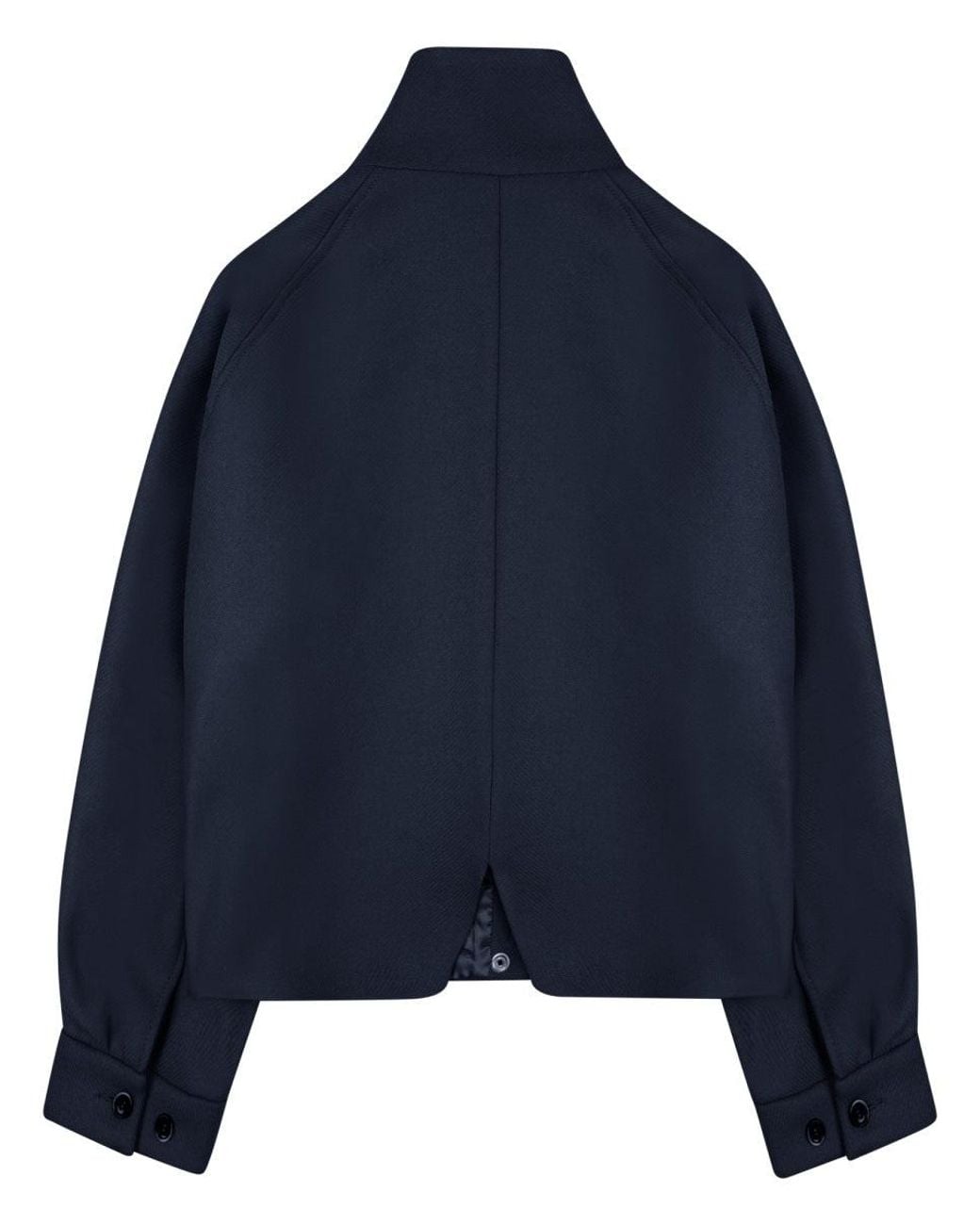 Nine:inthe:morning Blue Quilted Cropped Puffer Jacket