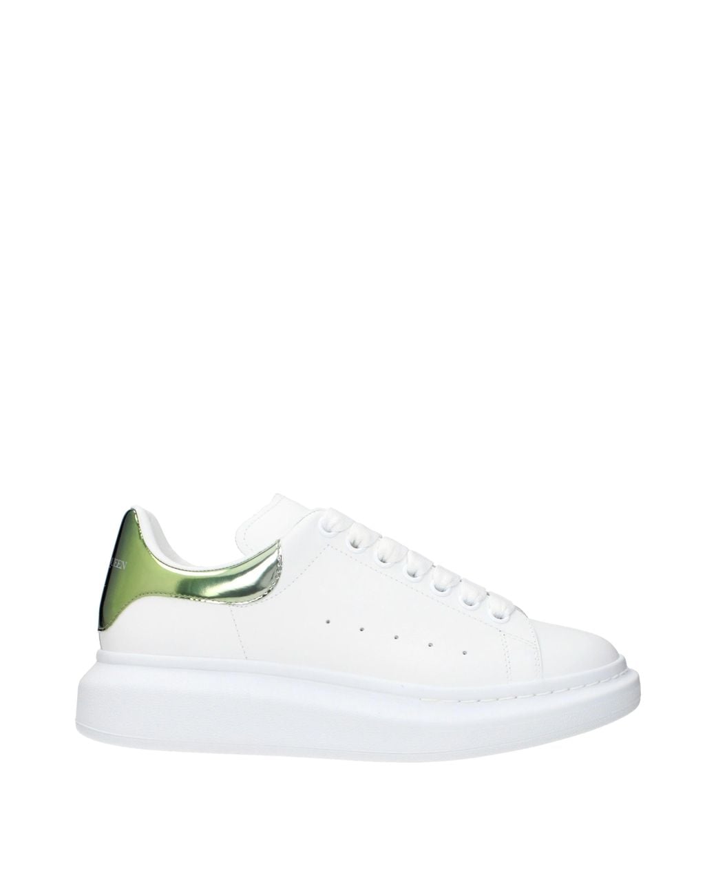 McQueen White Alexander Mc Queen Sneakers Oversized And Leather