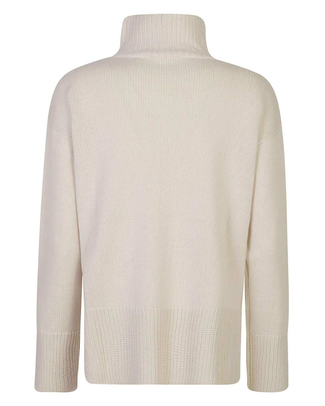 Le Tricot Perugia White Maglione A Collo Alto