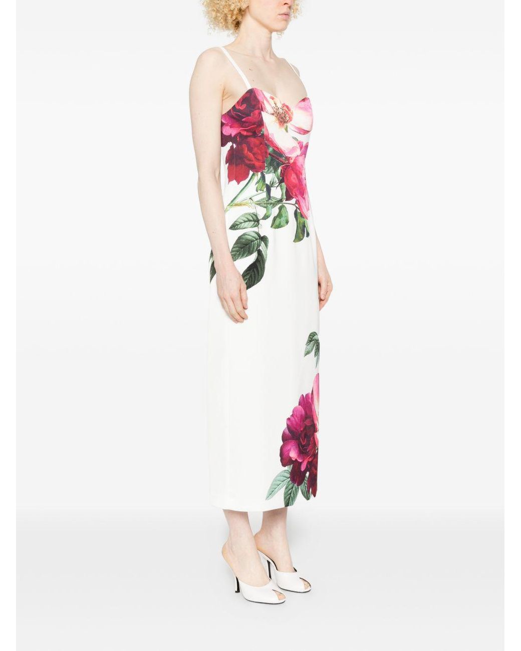 Alice + Olivia Pink Printed Long Dress
