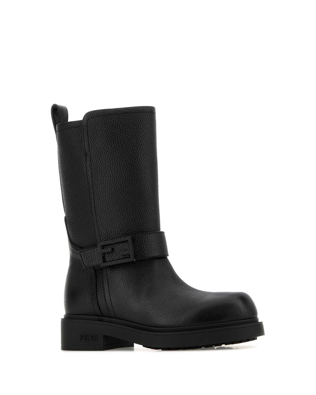 Fendi Black Leather Boots