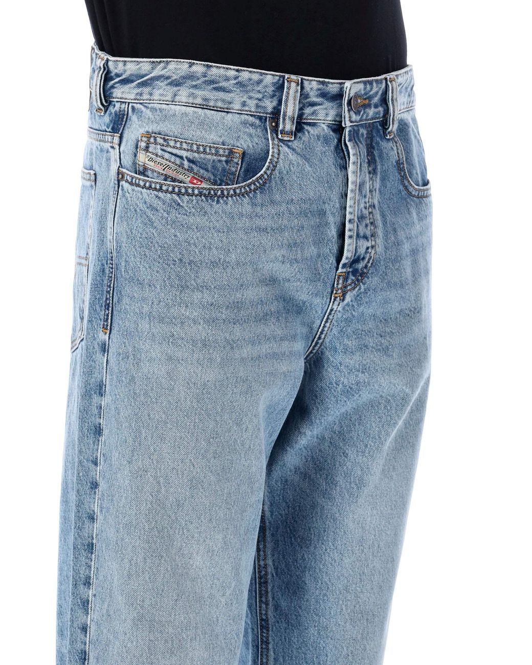 DIESEL Blue Relaxed 2001 D-Macro Jeans for men