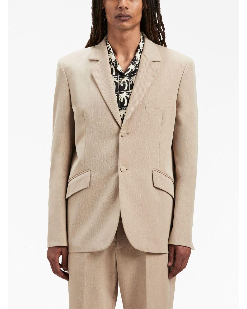 Palm Angels Natural Viscose Blazer for men
