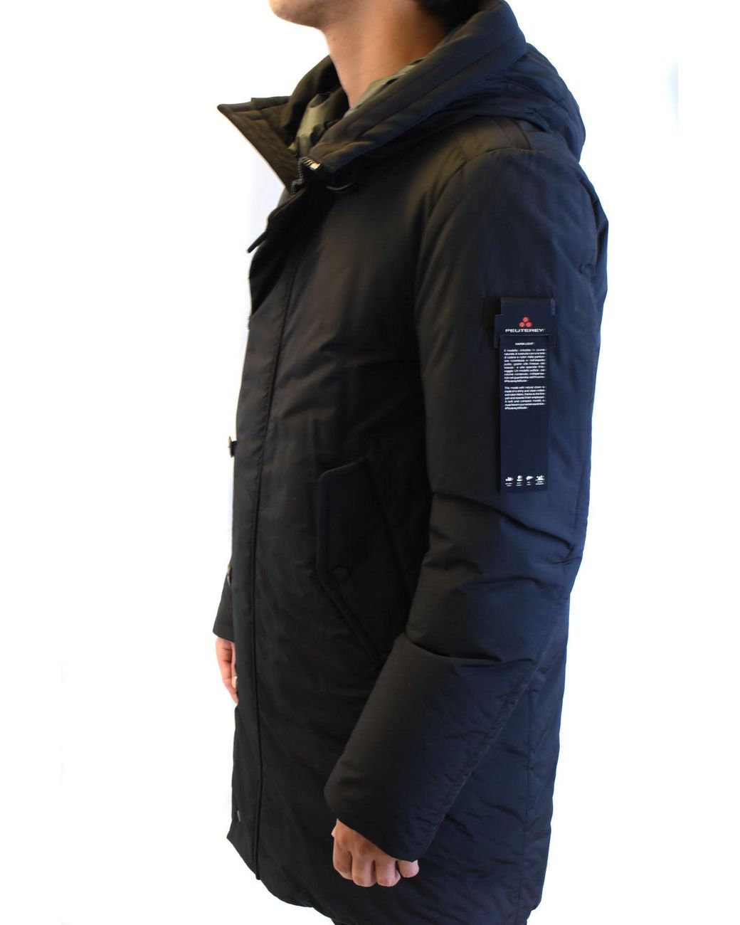 Peuterey Black Nylon Quilted Down Jacket