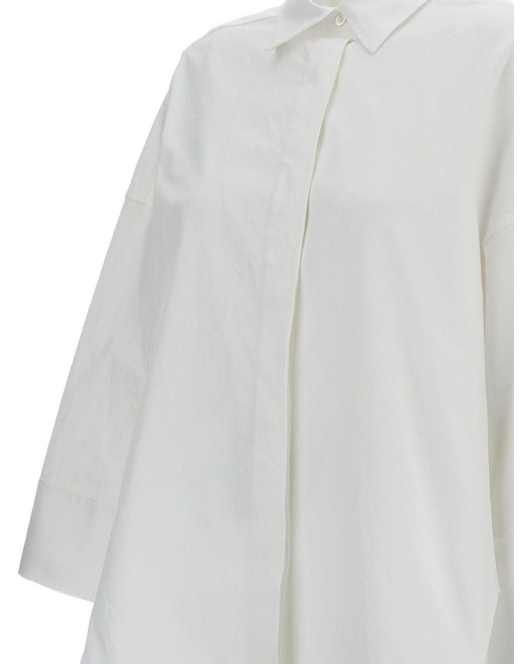 Alberto Biani White Shirts Fabric