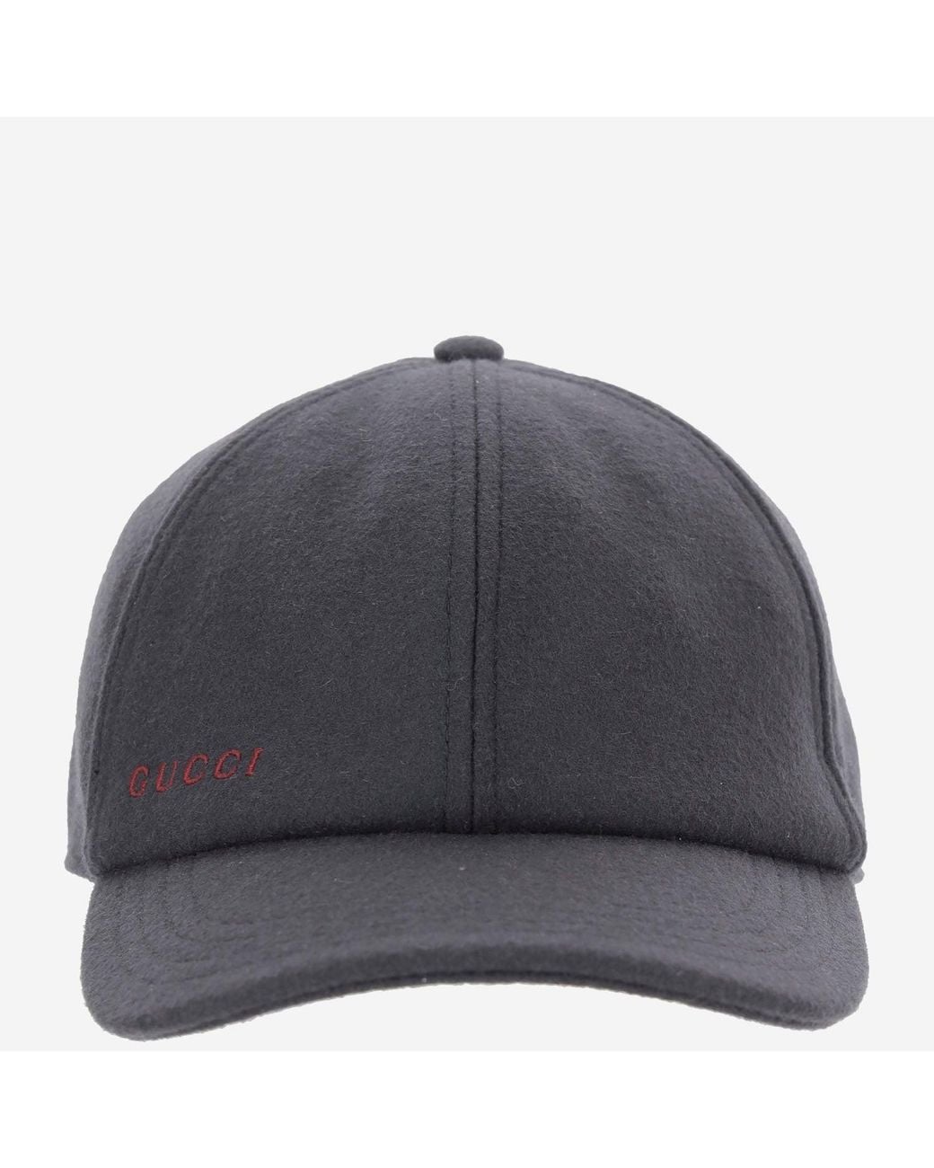 Gucci Gray Wool Baseball Cap
