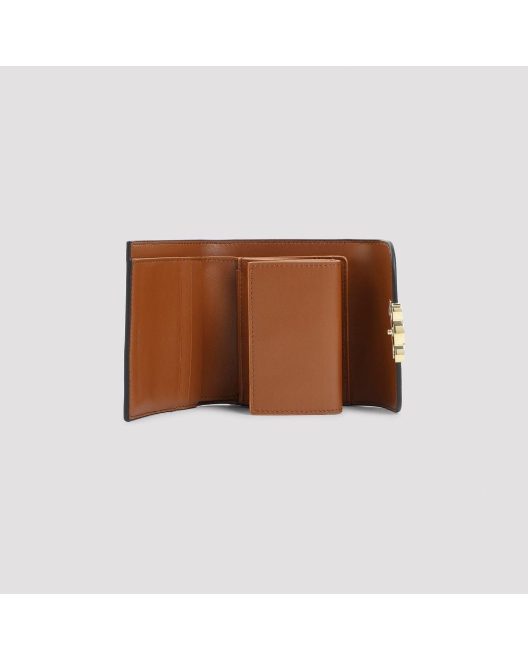 Céline Brown Small Flap Wallet