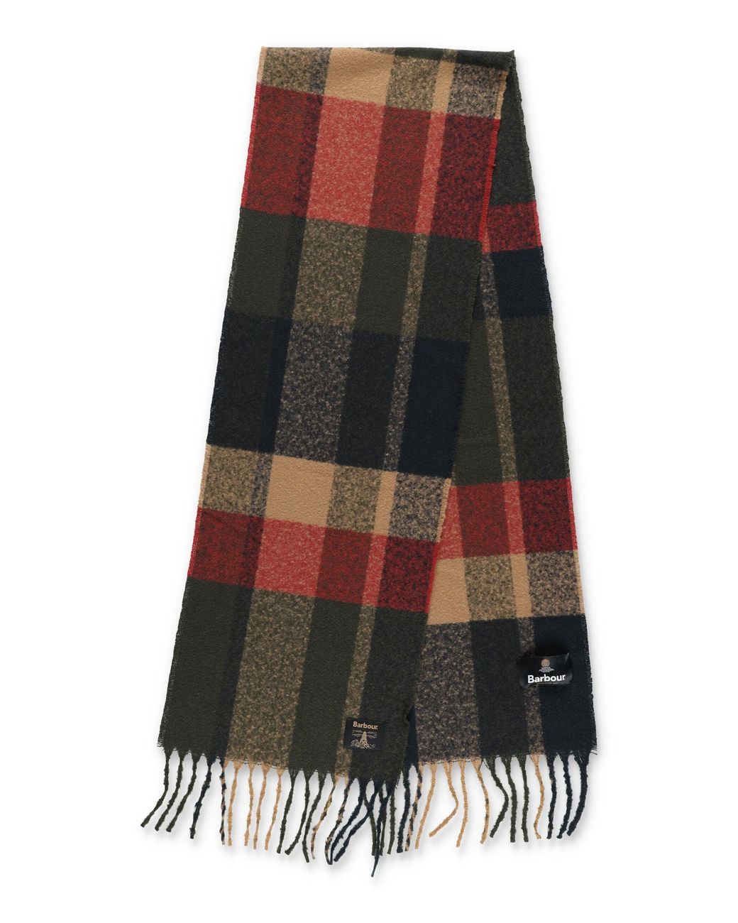 Barbour Black Westerdale Checked Scarf