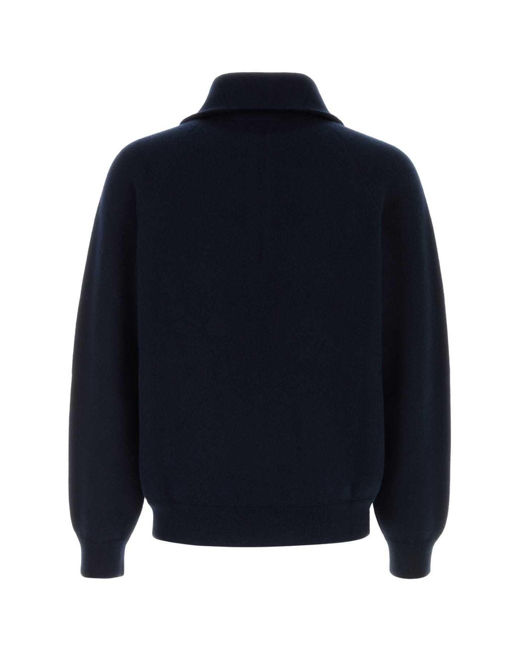 Prada Blue Midnight Wool Blend Polo Shirt