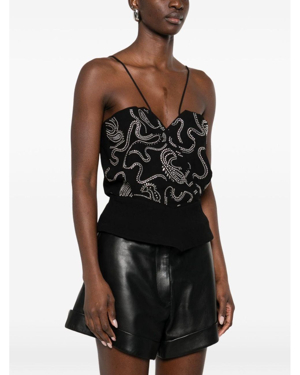 IRO Black Olympe Top