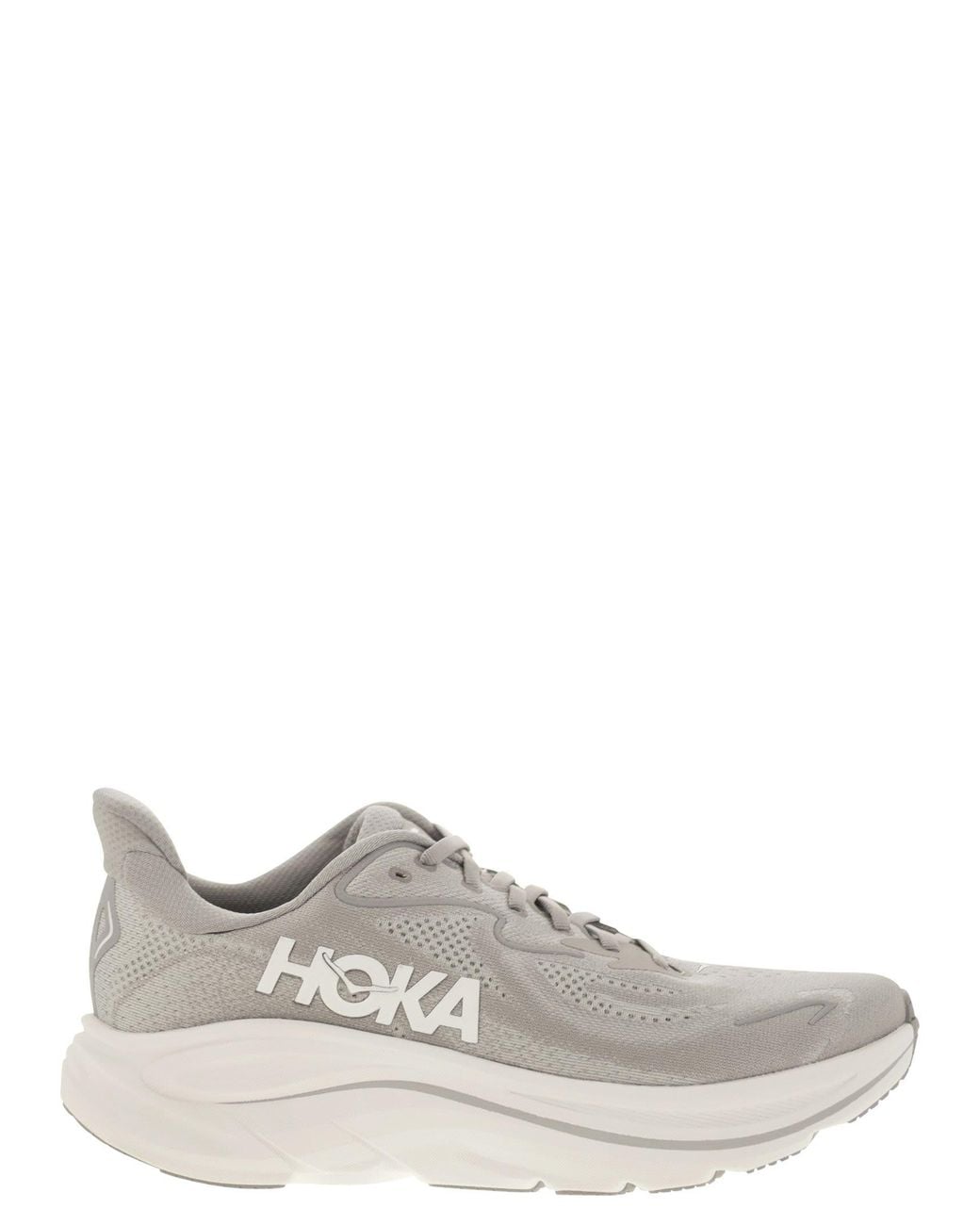 Hoka One One White Clifton 10 for men