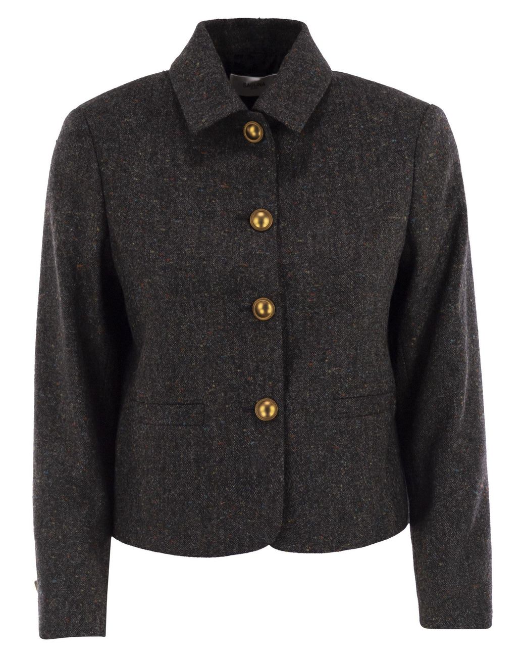 SAULINA Black Aria Shirt Style Jacket
