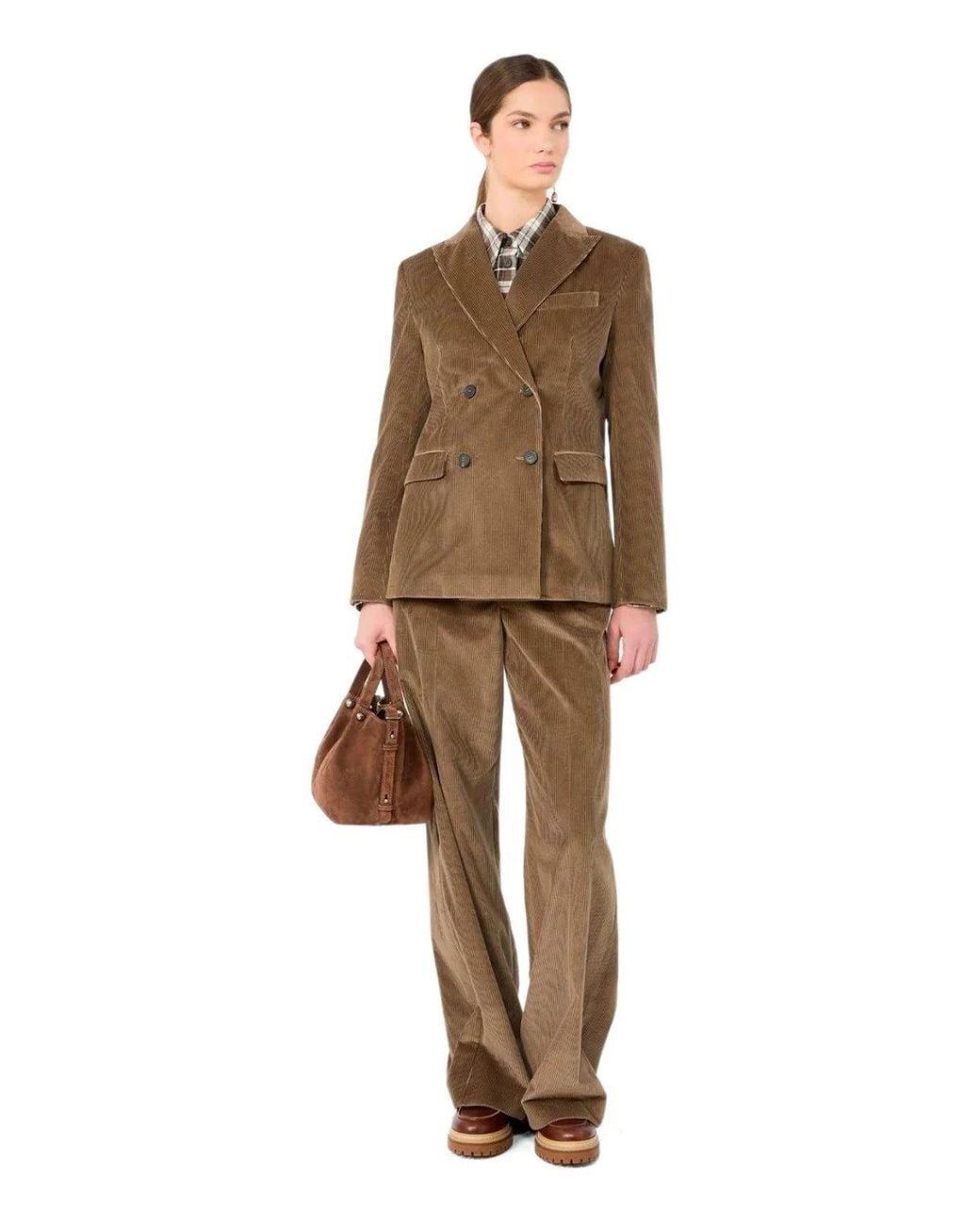Weekend by Maxmara Green Katanga Double Breasted Blazer