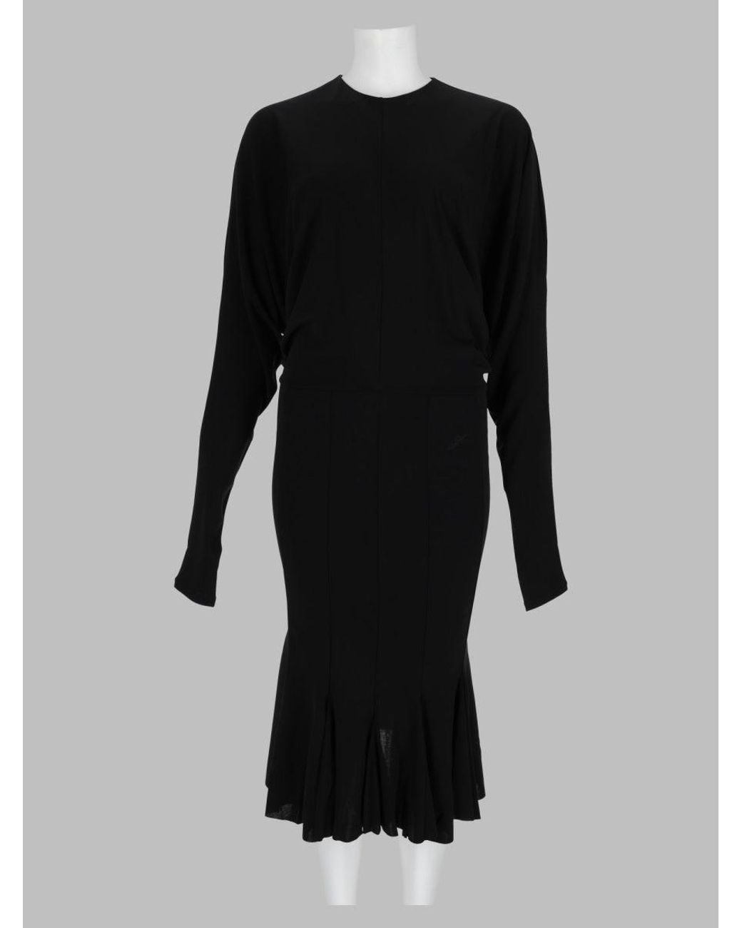 Jacquemus Black Sculpted Draped Dress