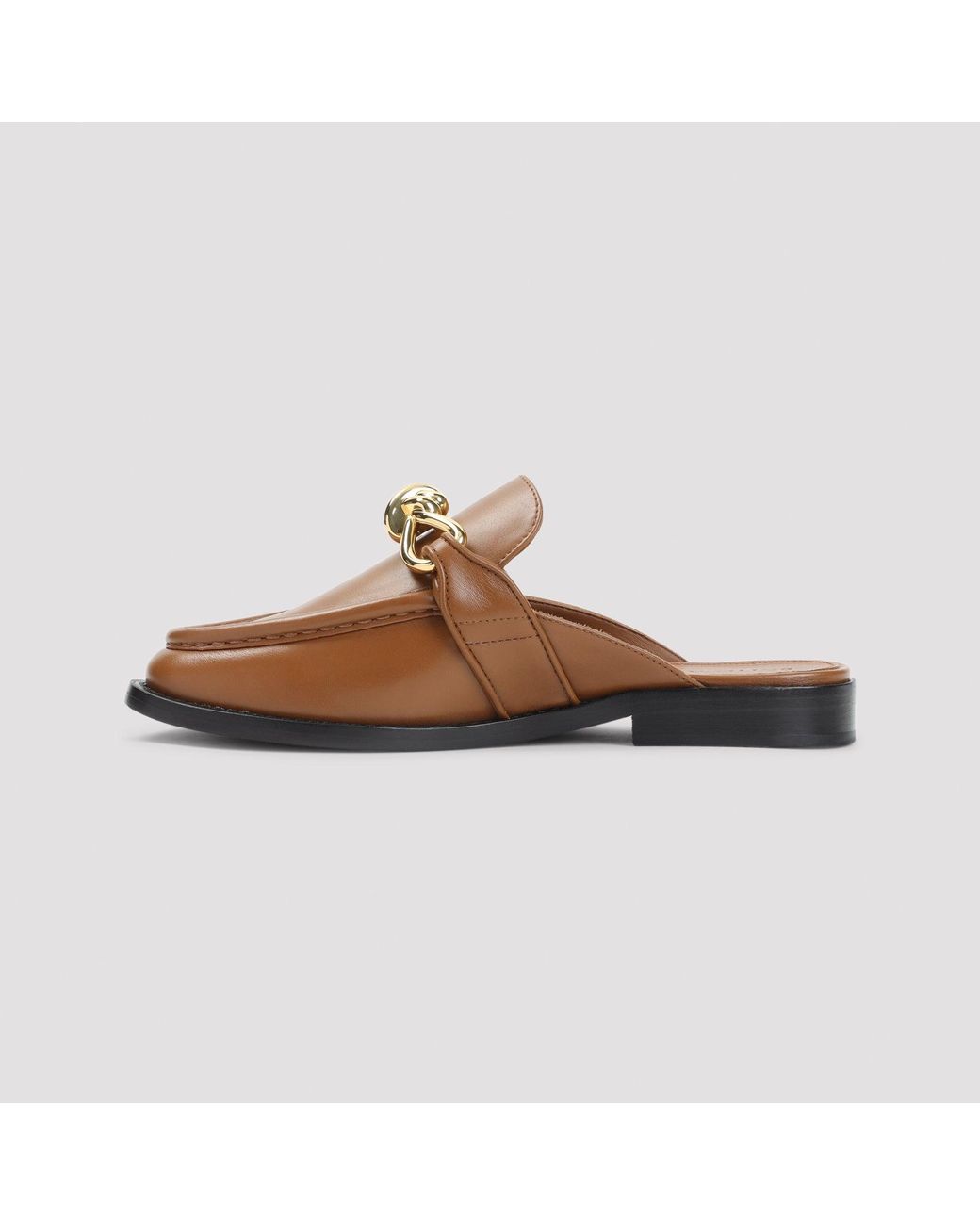Bottega Veneta Brown New Amber Astaire Calf Leather Loafers