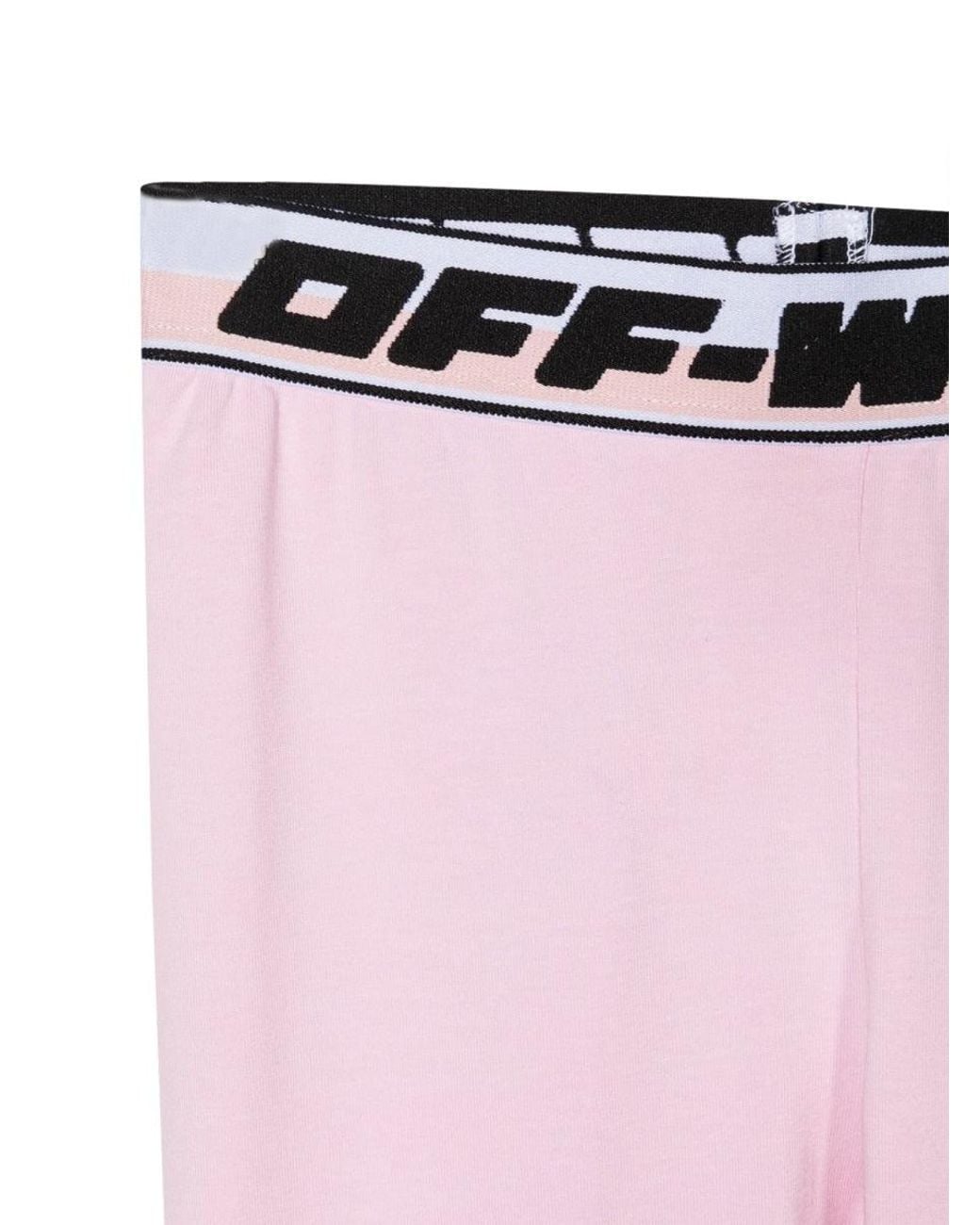 Off-White c/o Virgil Abloh Pink Logo Band Leggings