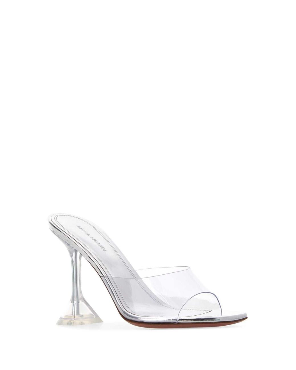 AMINA MUADDI White Transparent Pvc Lupita Mules