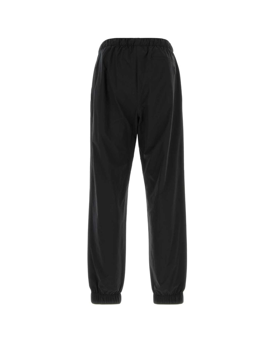 Moncler Black Canvas Joggers for men