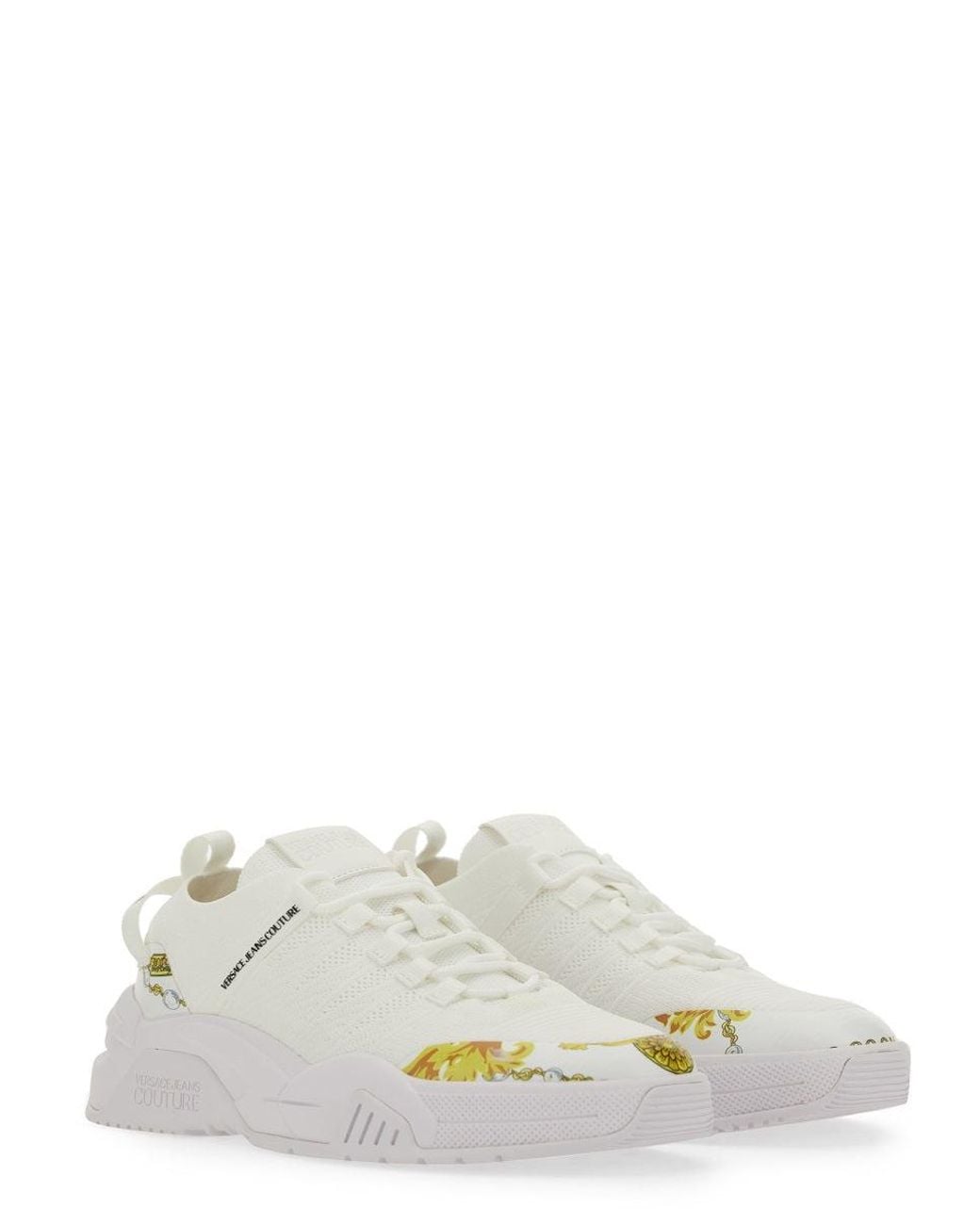 Versace Jeans Couture White Sneaker With Logo