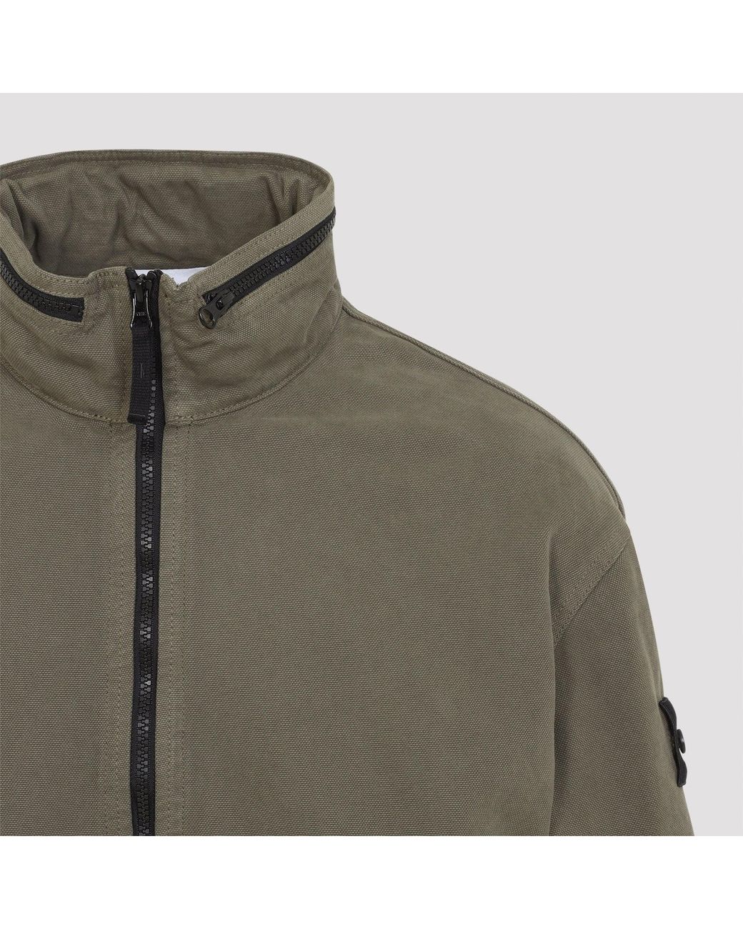 Stone Island Green Military Cotton Jacket