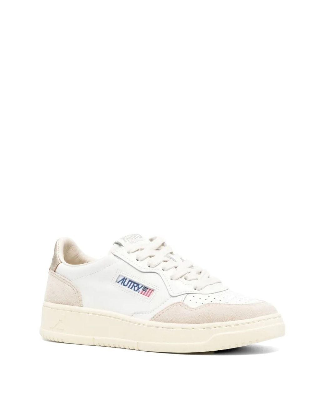 Autry White Medialist Low Sneakers