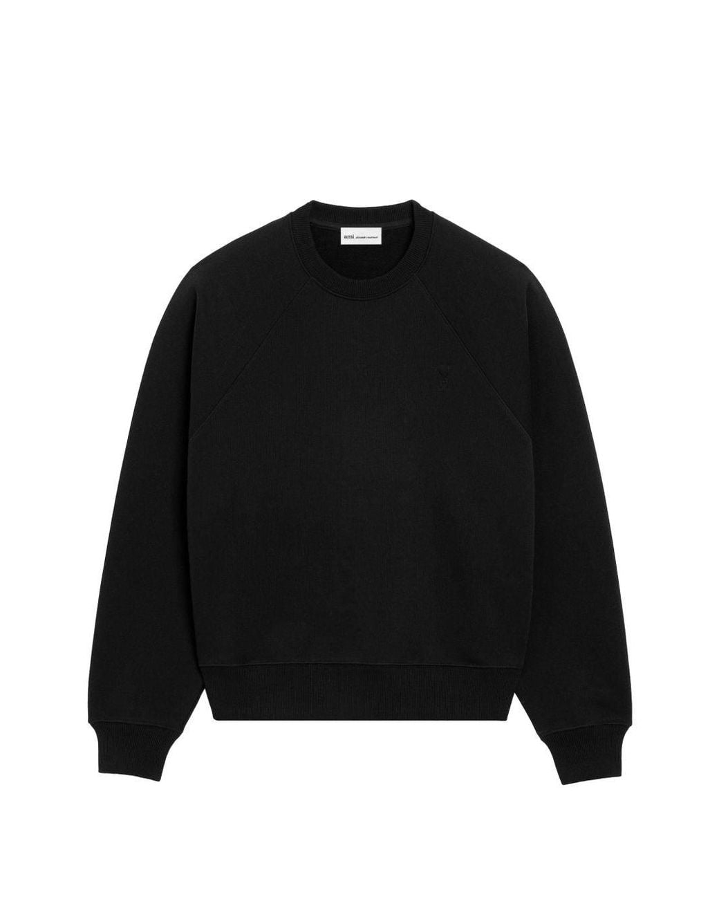 AMI Black Ami De Coeur Cotton Sweatshirt