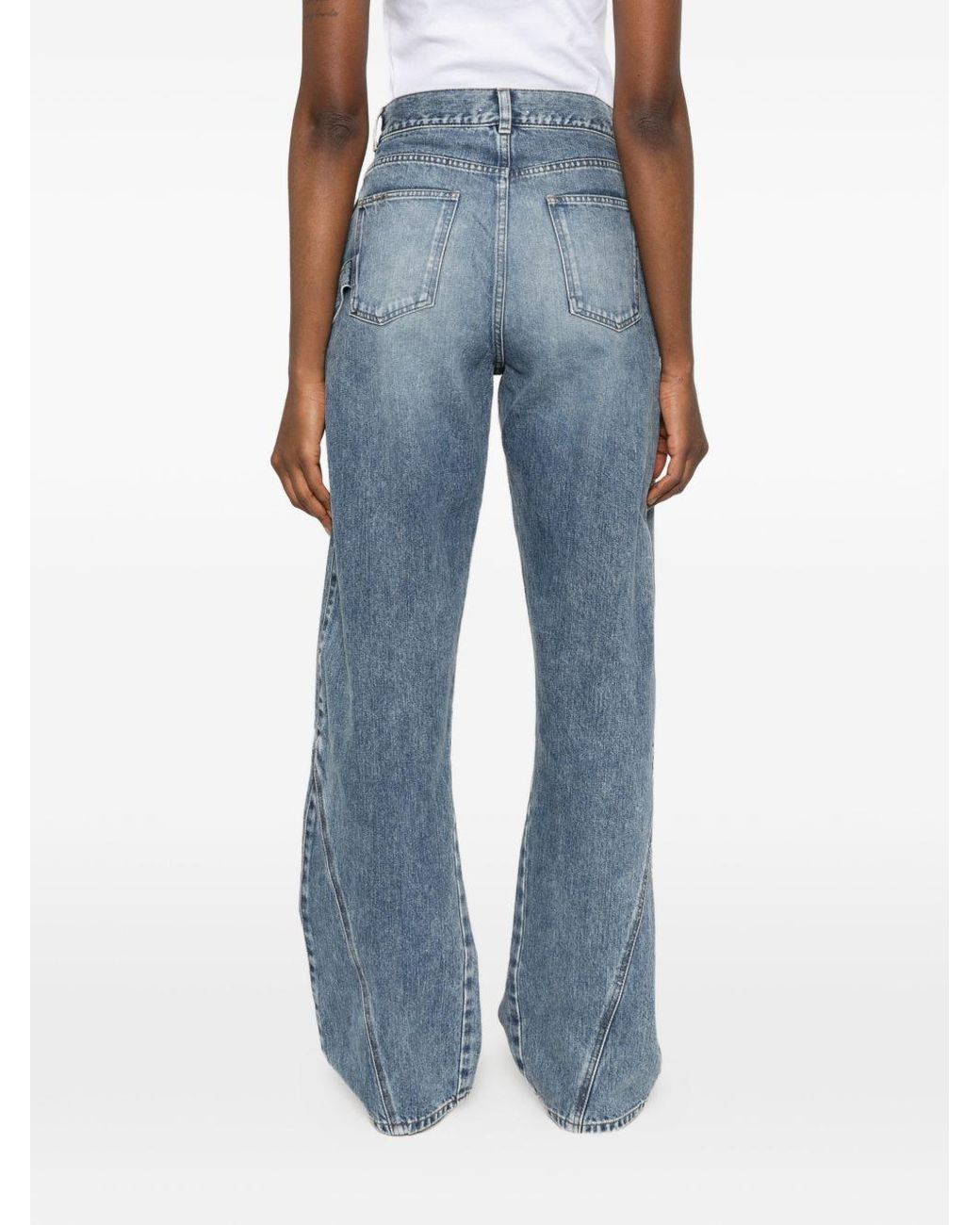 J.W. Anderson Blue Twisted Denim Jeans