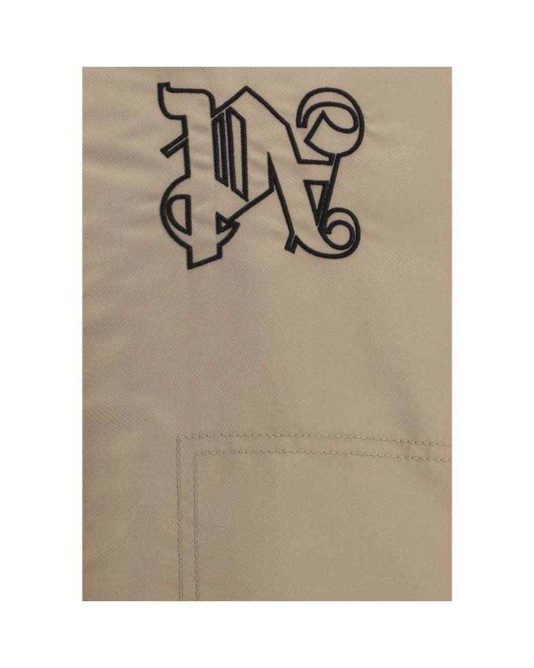 Palm Angels Natural Padded Bomber Jacket for men