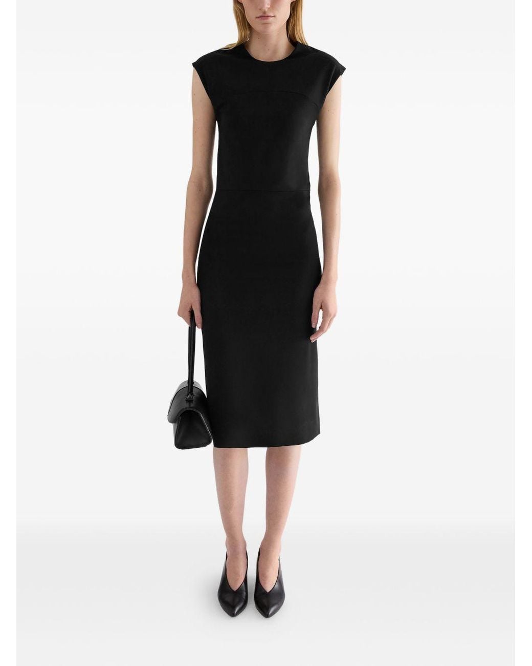 Jil Sander Black Midi Dress