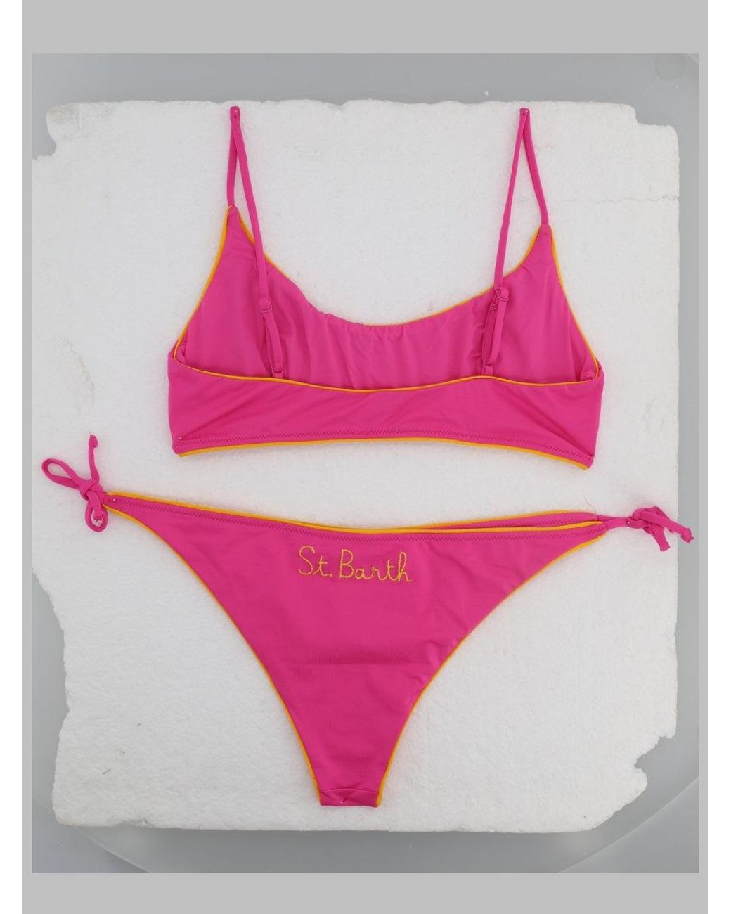Mc2 Saint Barth Pink Girls' Two-Piece Bikini Swimsuit