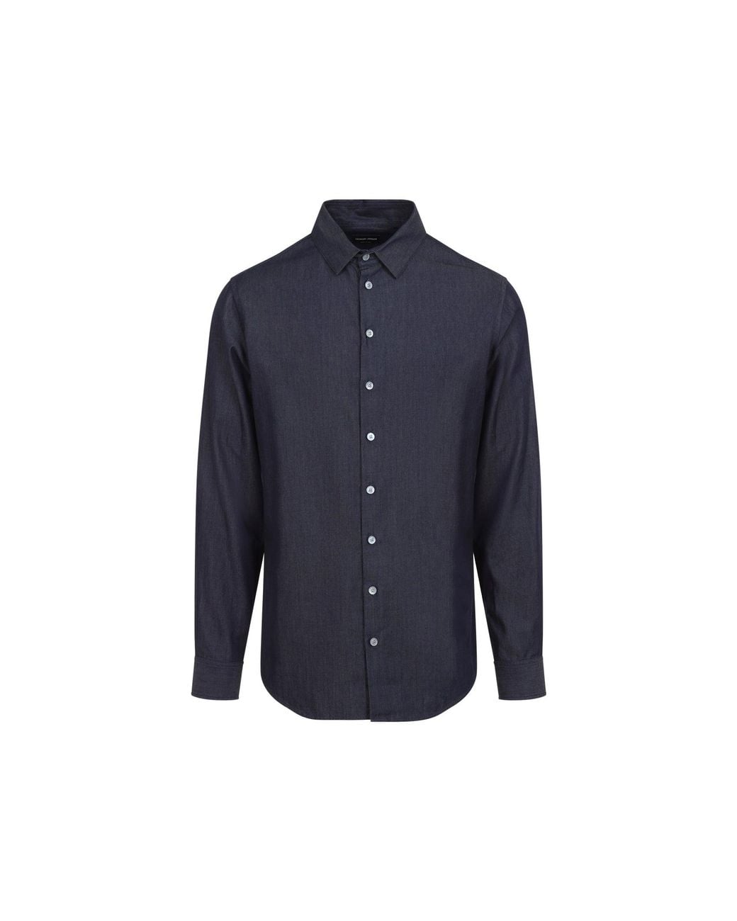 Giorgio Armani Blue Luxury Cotton Shirt For Modern for men