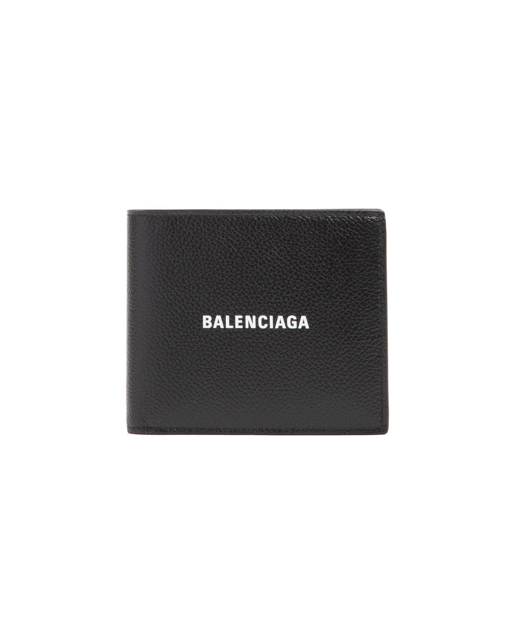 Balenciaga Black Square Fold Wallet 11Cm X 9.5Cm X 2Cm for men