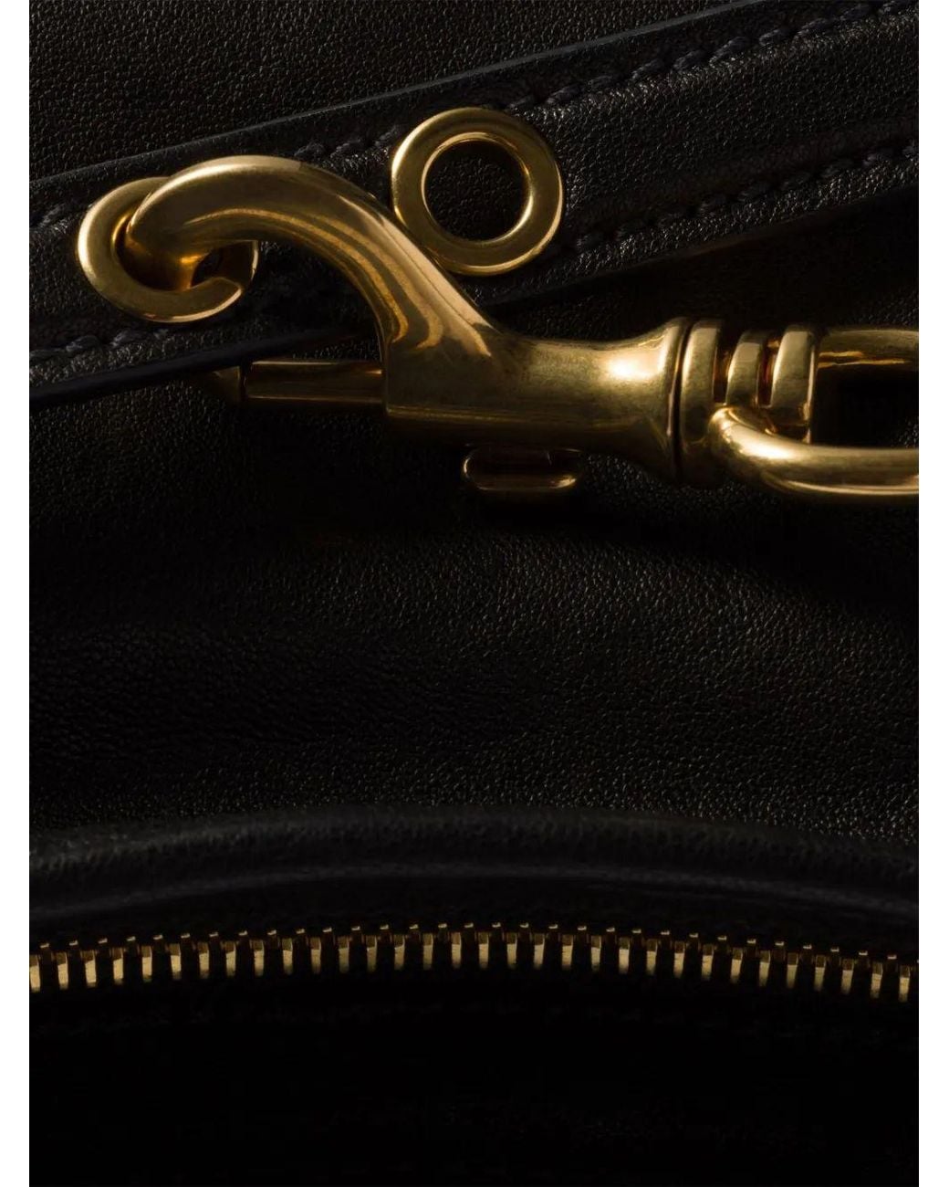 Miu Miu Black Nappa Leather Aventure Shoulder Bag