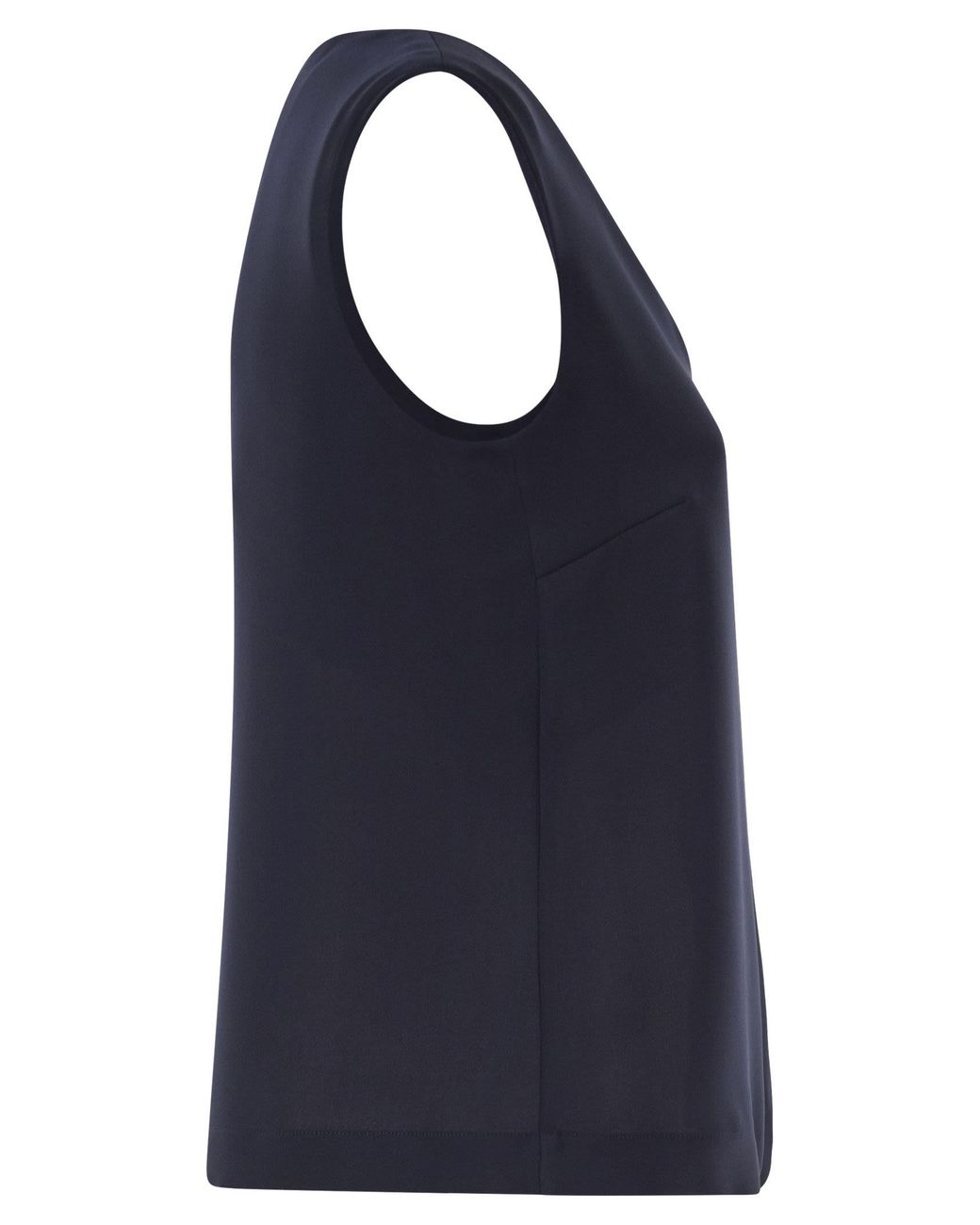Herno Blue V-Neck Top