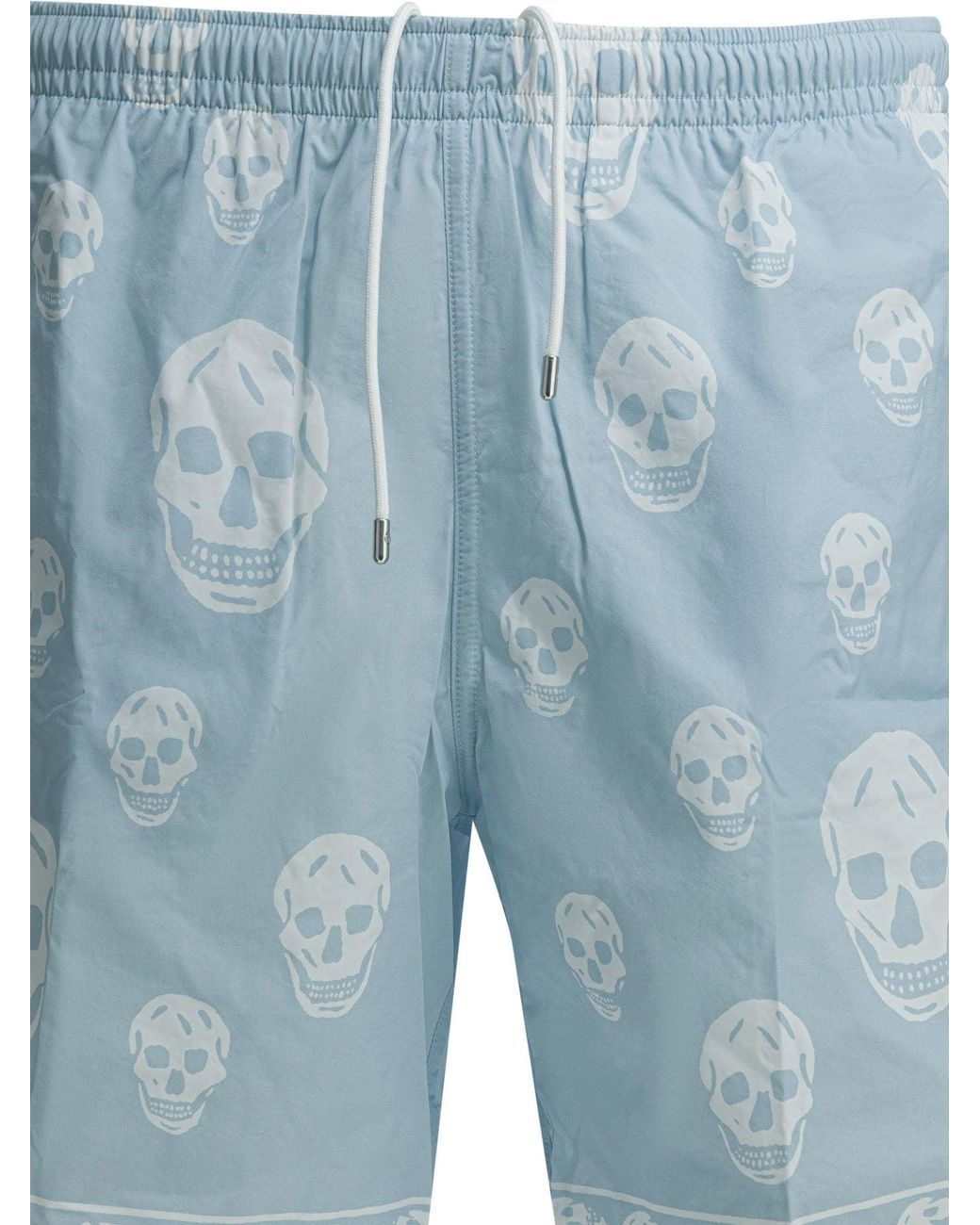 McQueen Blue Polyamide Swimwear for men