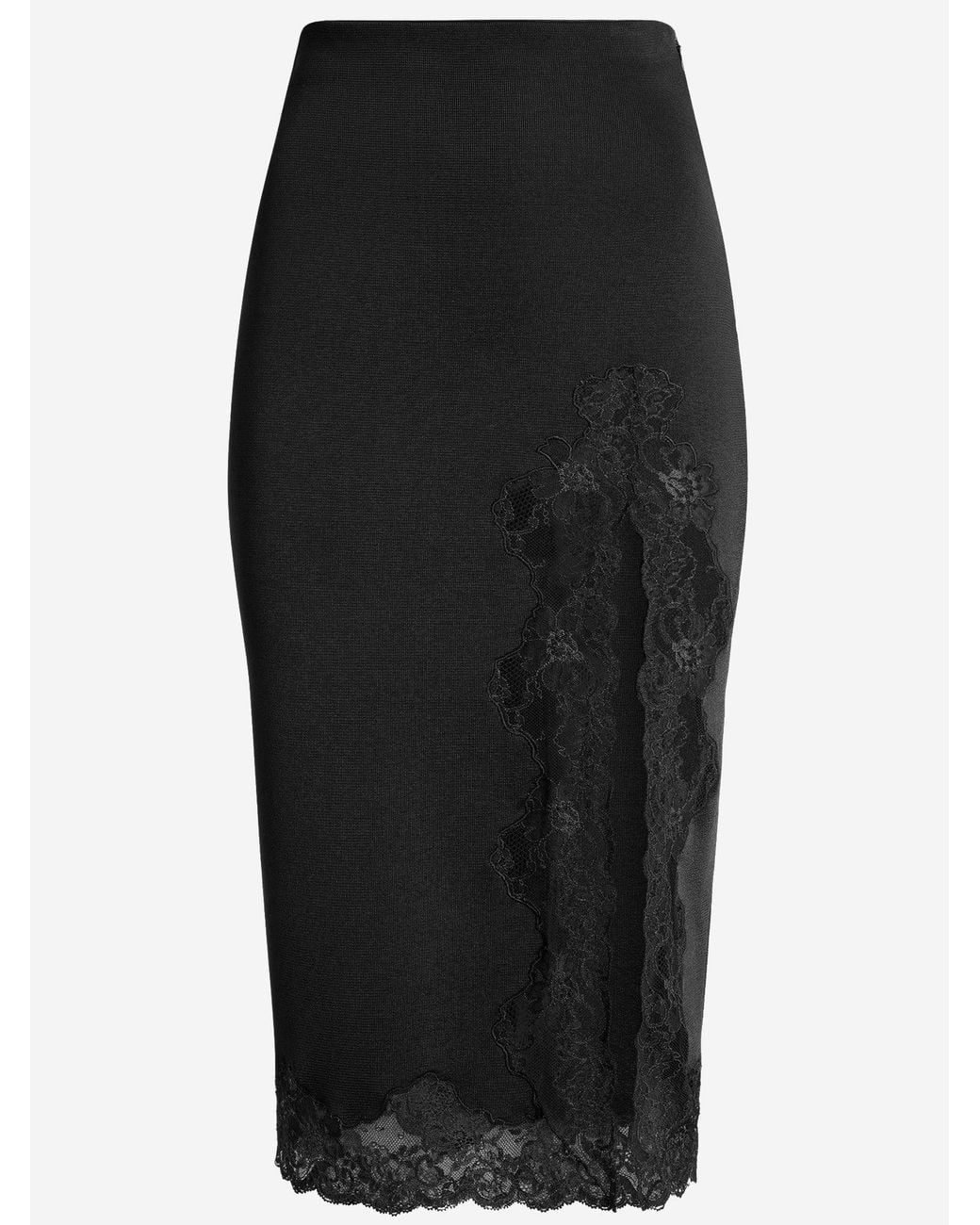 Balmain Black Midi Skirt