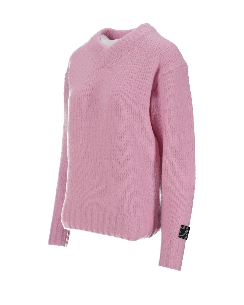 B.B. Wallace Pink Pullover mit V-Ausschnitt