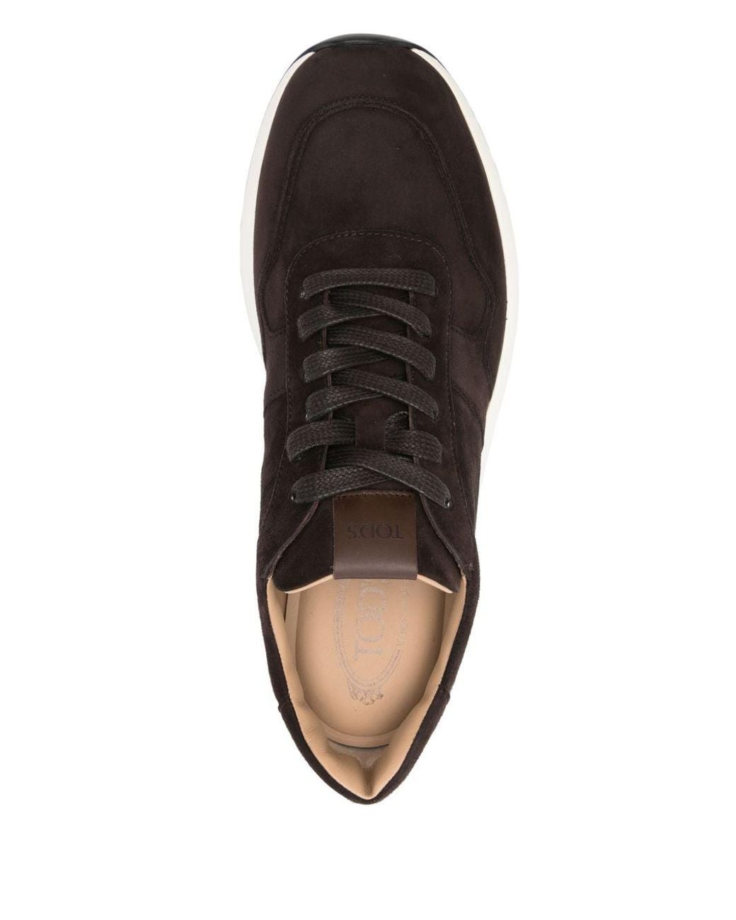 Tod's Black Dot Suede Leather Sneakers for men
