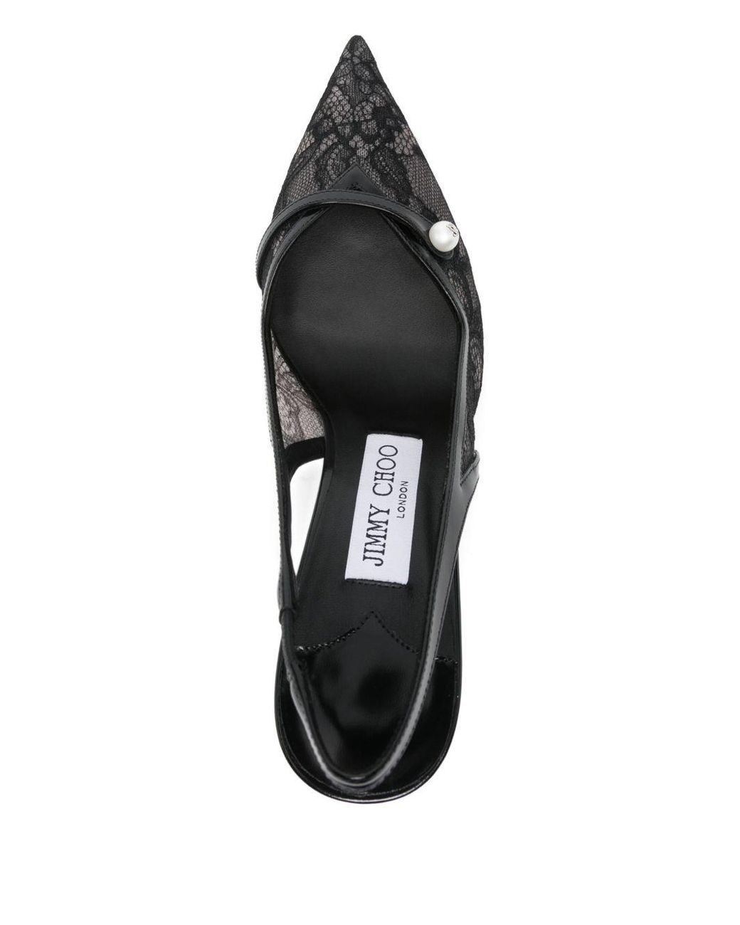Jimmy Choo White Amita Patent Leather Pumps