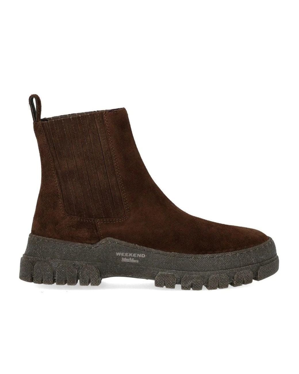 Weekend by Maxmara Brown Genepi Dark Chelsea Boot