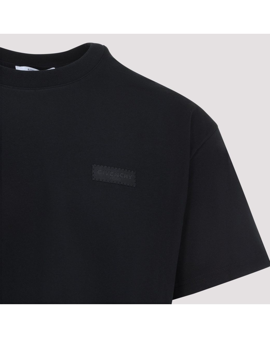 Camiseta De Algodón De Givenchy de color Black