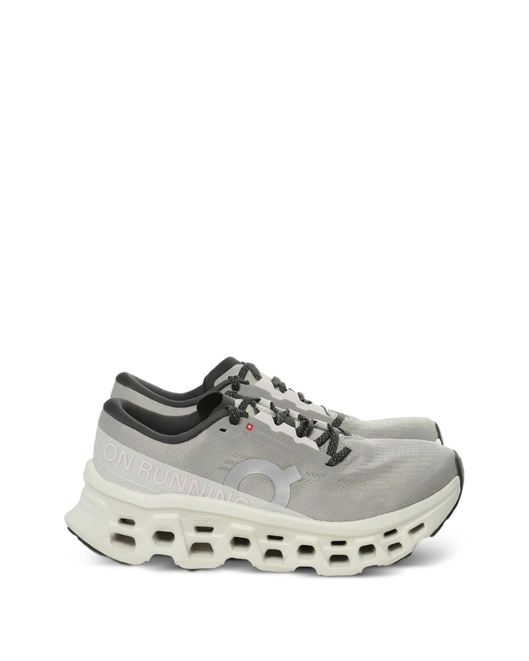On Shoes Gray Beim Ausführen von Cloudmonster 3